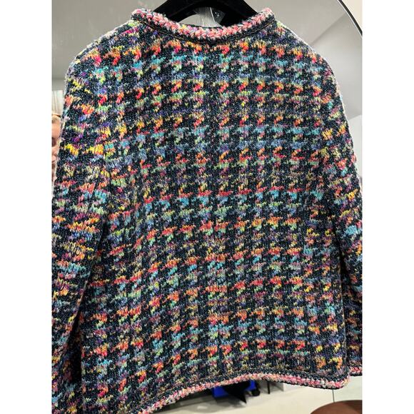 *AUTHENTIC* CHANEL - Multicolor Tweed Jacket, Size 42 - Picture 13 of 16